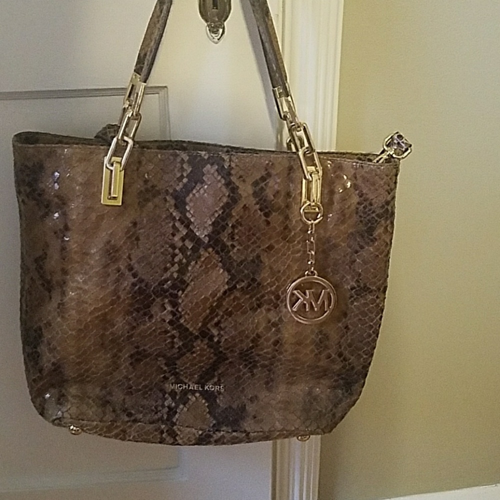 Michael Kors snake skin purse